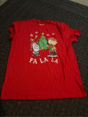 Peanuts fa la la shirt.